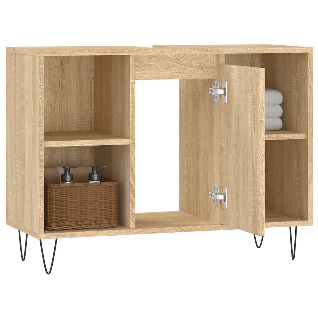Bathroom Cabinet Sonoma Oak 80 x 33 x 60 cm Particleboard