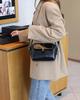 Oil wax cowhide women's bag single shoulder crossbody women's bag practical multi-compartment simple and fashionable change bag shell bag