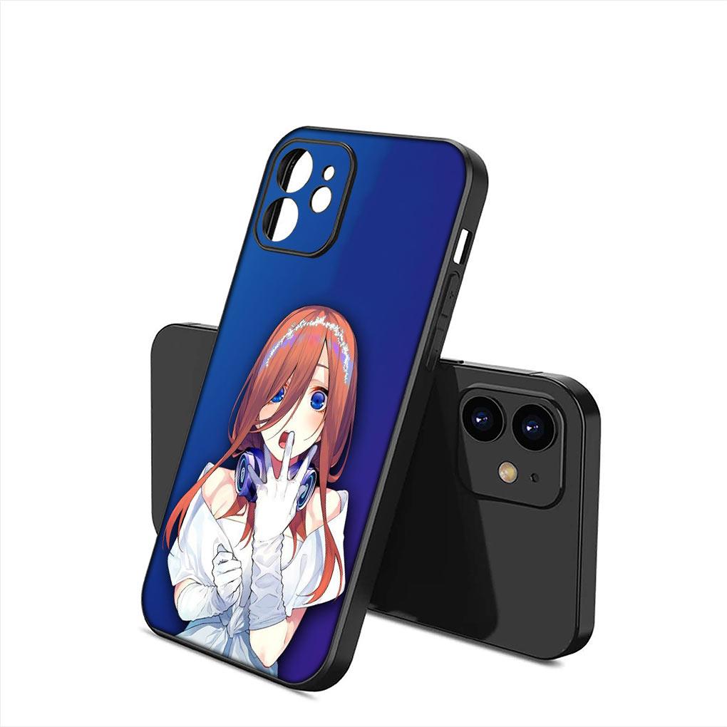 Nakano Ichika Miku Itsuki Nino Yotsuba Soft Phone Cover for Apple iPhone 15 14 Plus 13 12 Mini Pro Max XR + 13Pro 14+ 15+ Case