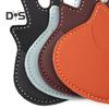 Guitar-Shaped Picks Holder Faux Leather Guitar Pick Case Portable Plectrum Storage Bag for Guitar Players Lovers Teacher
