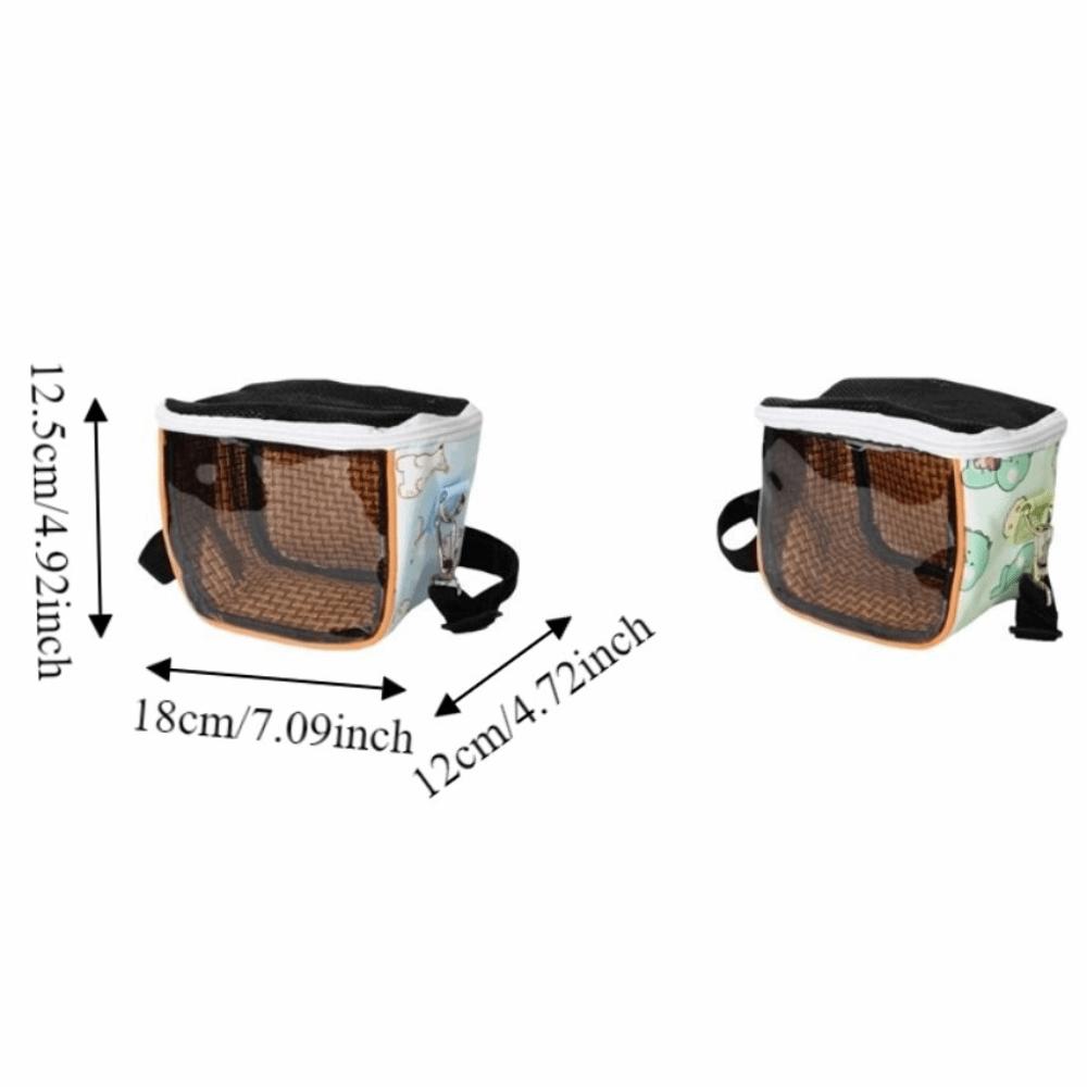 Breathable Pet Travel Bag Cooling Lizard Outdoor Bag Lightweight Hamster Carrying Pouch Vet Visit