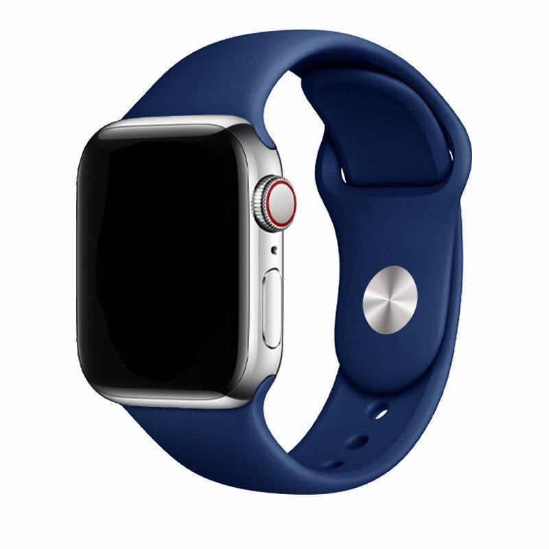 Silikonový řemínek pro řemínek Apple Watch 44 mm 49 mm 45 mm 41 mm 40 mm 42 mm 38 mm náramek iwatch série 9 7 se 3 4 5 6 8 Pásek Ultra2