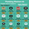 Plumbing and Faucet Washers Assortment Kits Outside Garden Faucet Splitter Gasket for Assorted Spigot Water Hose
