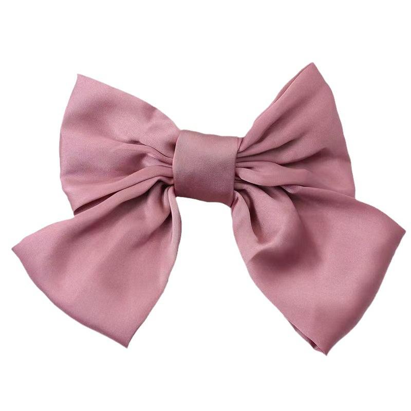 Large Red Bow Hair Clip Headwear for Women - 2025 Edition: Stylish Hair Accessory for Back of Head