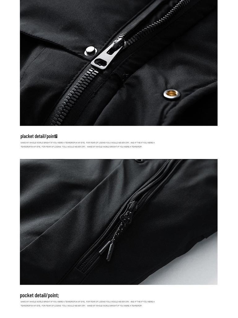 Men's Autumn-Winter Casual Cotton Sport Jacket: Trendy, Thickened Ski and Workwear Outerwear