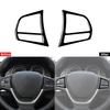 Glossy Piano Black Steering Wheel Button Cover Trim For BMW X3 X4 F25 F26 11-17