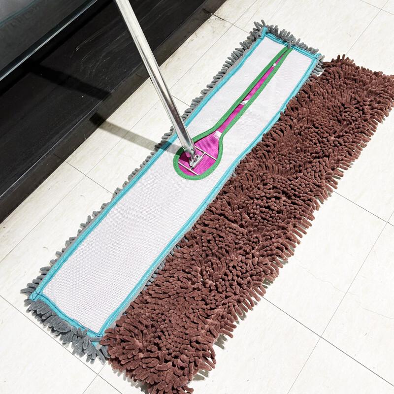 Yigongding 60CM Detachable Chenille Flat Dust Mop