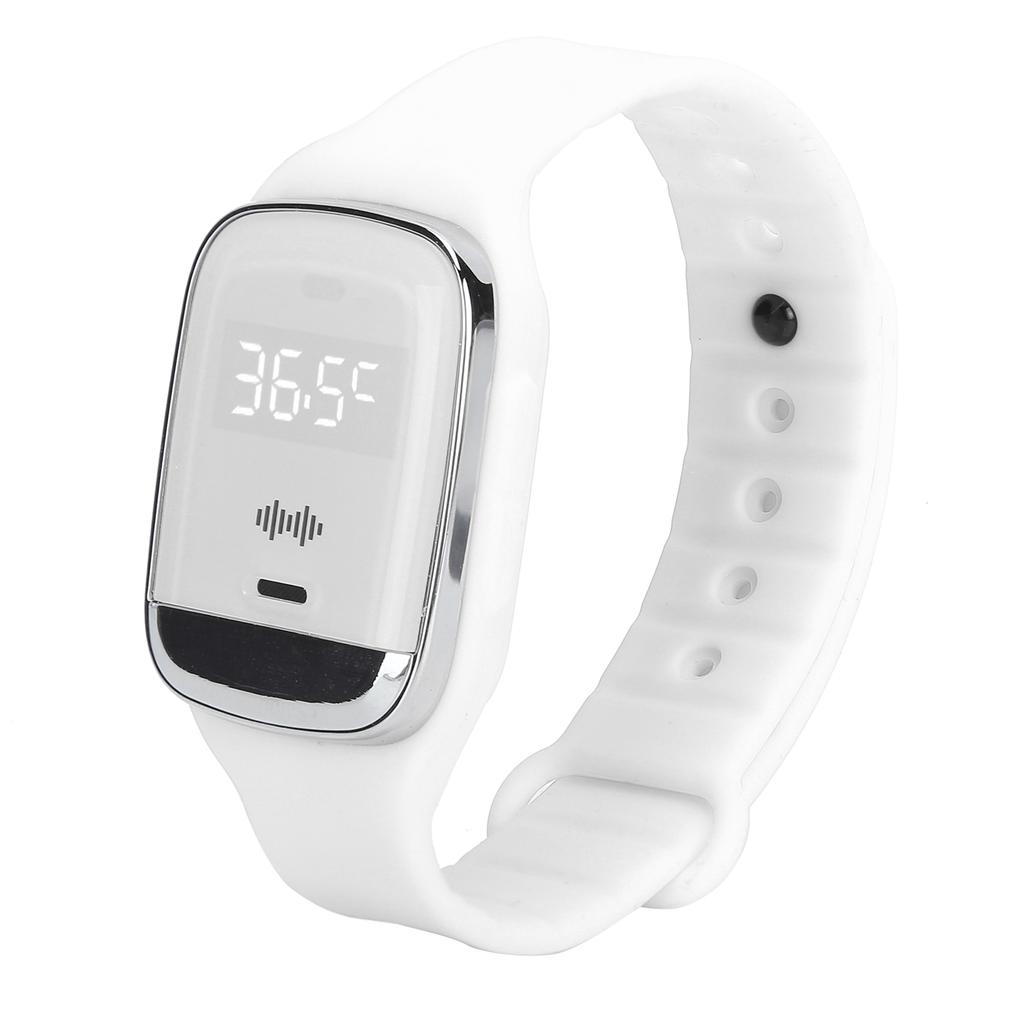 Outdoor Ultrasonic Mosquitoes Repeller Bracelet Portable Electronic Repellent WatchWhite