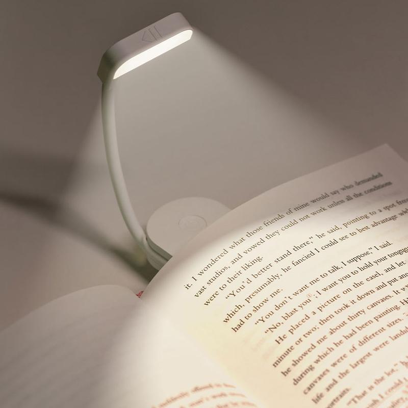 LED Clip-On Reading Light – Adjustable, Portable & USB Rechargeable Book Light for Night Reading