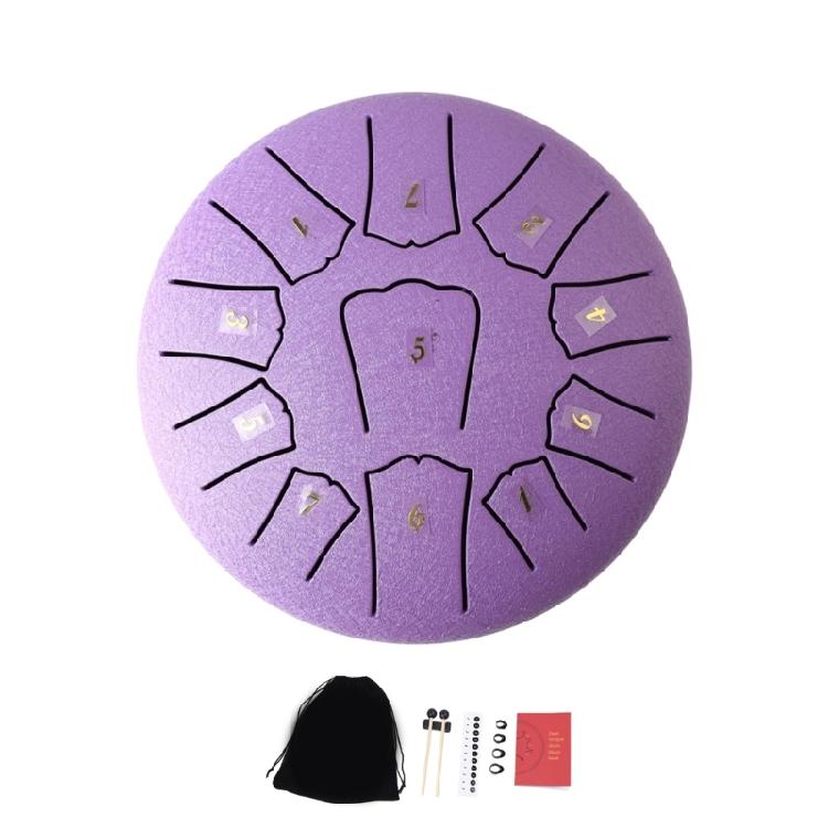 Steel Tongue Drum 6 In 11 Notes Ethereal Drum Music Drum Yoga Meditation Percussion Instrument for Stress Relief
