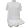 COMMEdesGARCONS Women's Lace Peplum Top, White, Size S, GH-T002, 2021 Autumn/Winter tops S whiteUsed