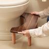 Taburete de Madera Maciza Taburete Simple para el Pie del Inodoro Sala de Estar Multifuncional Aumentar Altura Otomanas Modernas Portátiles Baño Otomanas