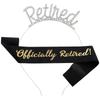European and American Fashion Retirement Party Headband and Waist Belt Set