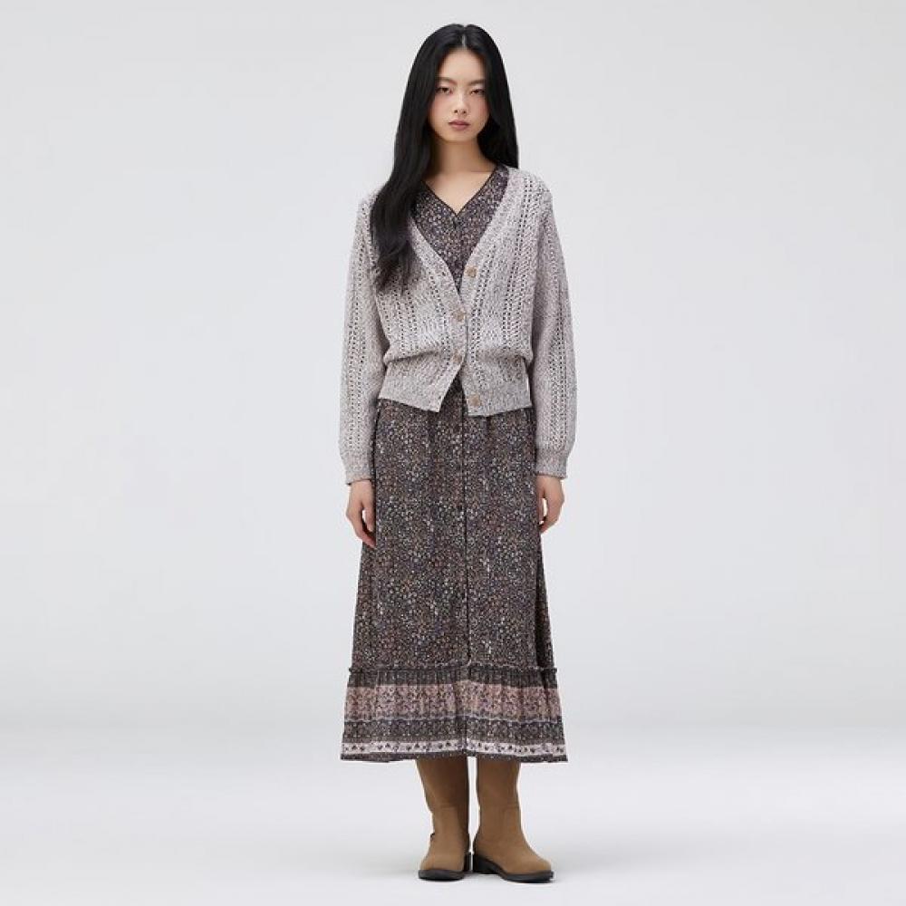 Thursday Island V Neck Cable Knit Cardigan T262mcd134w