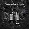1pc Quick Release 360° Rotatable Titanium Keychain Swivel Accessories Mini Spinner Buckle Holder Silver Connect Accessories Outdoor