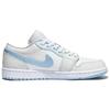 Jordan Air Jordan 1 Cloud Top Ice Blue Cushioning Abrasion Resistant Low top Vintage Basketball Shoes Women's Gray DC0774-105(Team1190-)