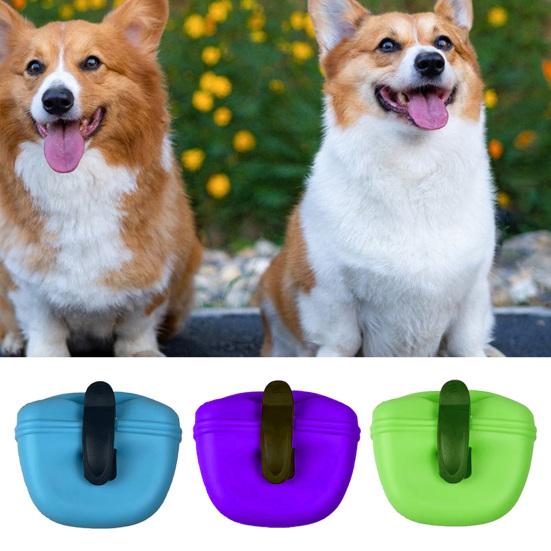 Yousheng 650ml Dog Treat Bag with Magnetic Closure Waist Clip Large Capacity Multipurpose Pet Dog Portable Training Waist Bag Outdoor