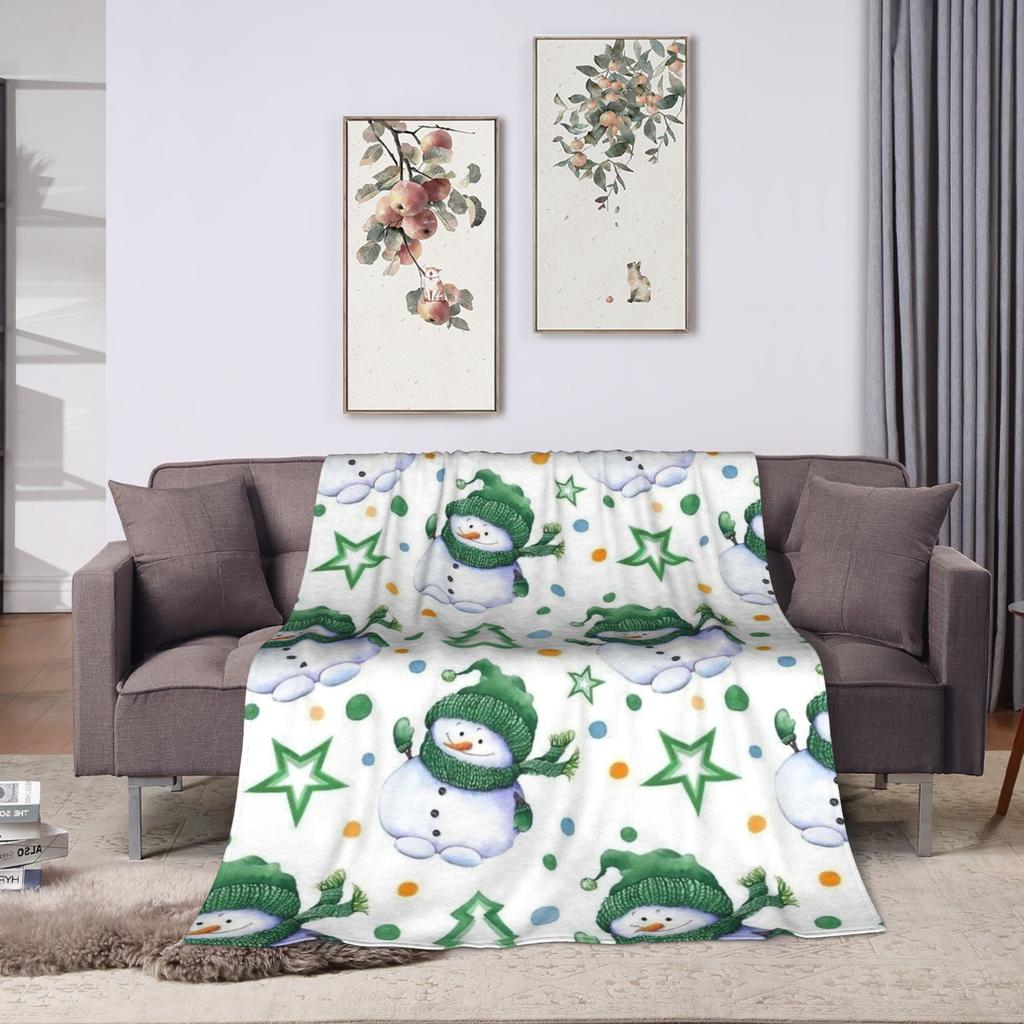 Christmas Gingerbread Pattern Pastel Pink Red Blankets Coral Fleece Plush Autumn Soft Throw Blankets for Sofa Outdoor Rug Piece