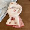 Double-Sided Plush Winter Scarf Soft Plush Knitted Neck Wrap Faux Mink Scarf  Autumn Winter Wear