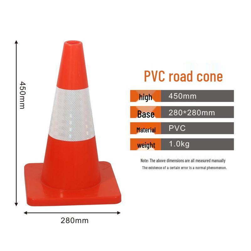 Reflective 70cm Rubber Traffic Cone - Road Safety Construction Warning Bollard