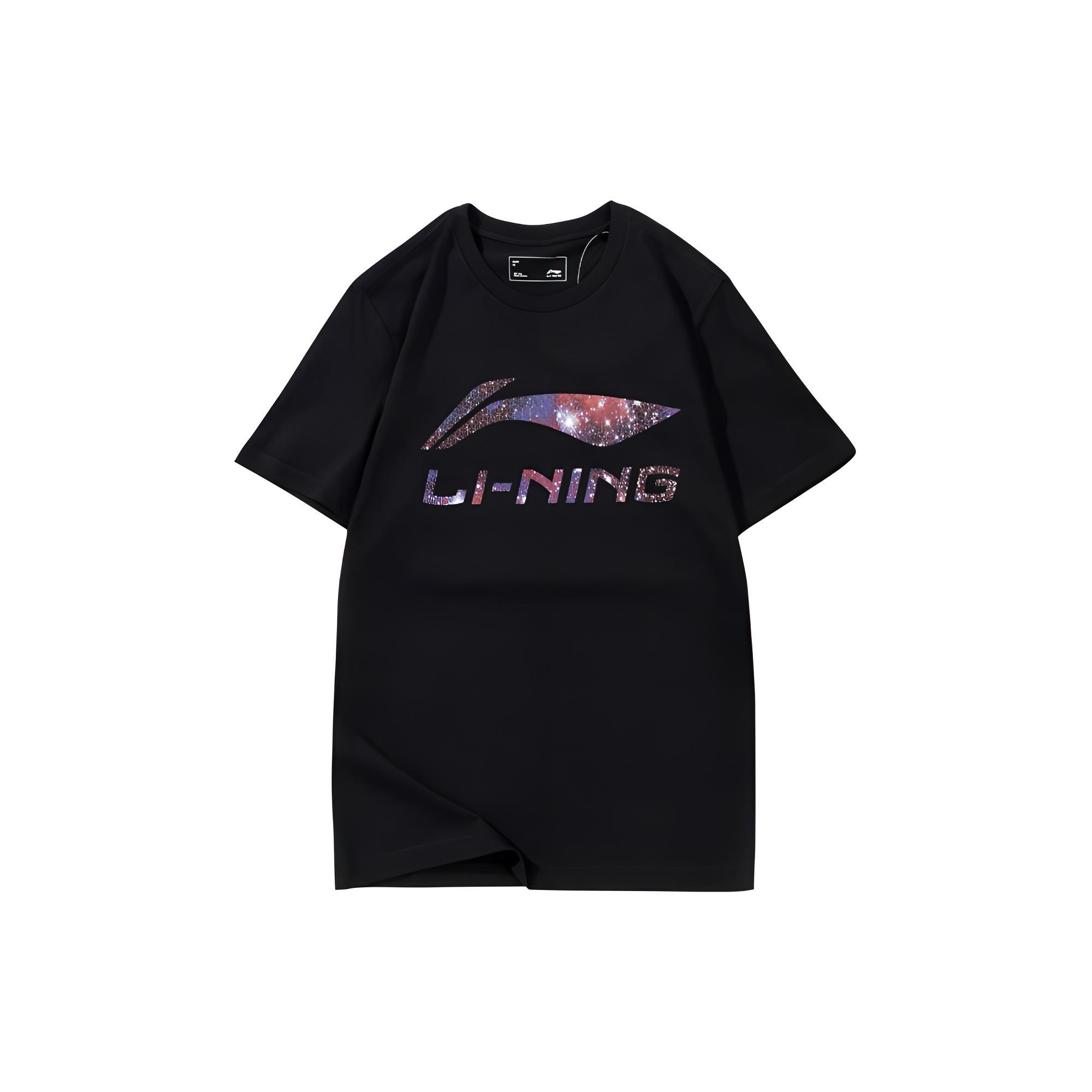 Li-Ning Essential Galaxy Logo T-shirt  Black  Men s AHSS971-1 XL