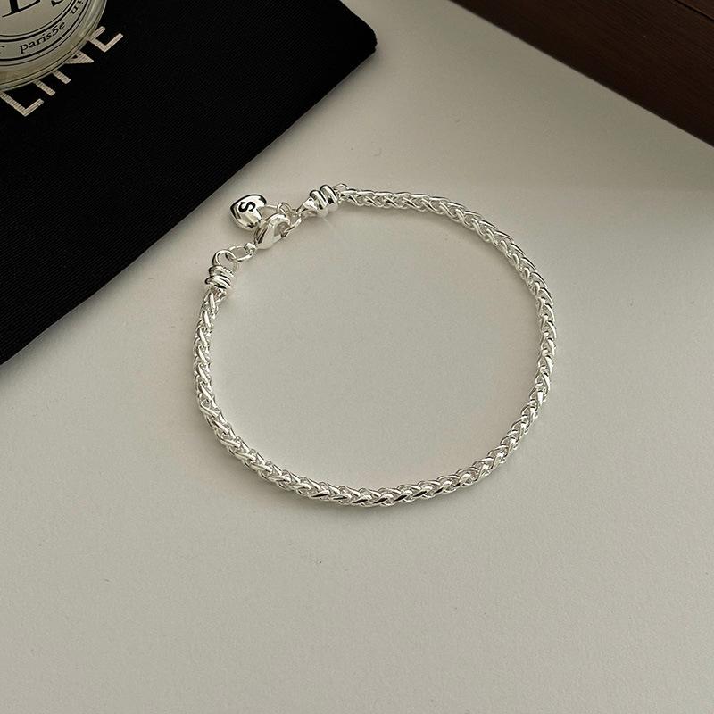 

Silver 925 Heart Chain Women s Hand Cuffs Bracelets Couple Wedding Luxury Designer Jewelry Accessories Jewellery Argent 925 Silver