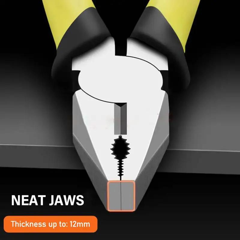 Universal Wire Citter Diagonal Fliers Crimping Folding Needle Nose Folders Multifunonal Hardware Hand Tools Sharp Wire Pliers with Large Openings