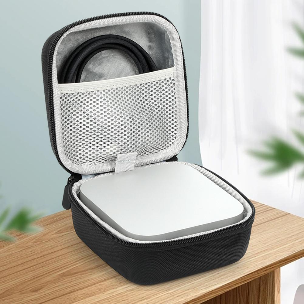 For Apple Mini M4/M4 Pro Carrying Case Storage Bag Portable Suitcase Carrying Bag Shockproof Anti-scratch with Mesh Pocket