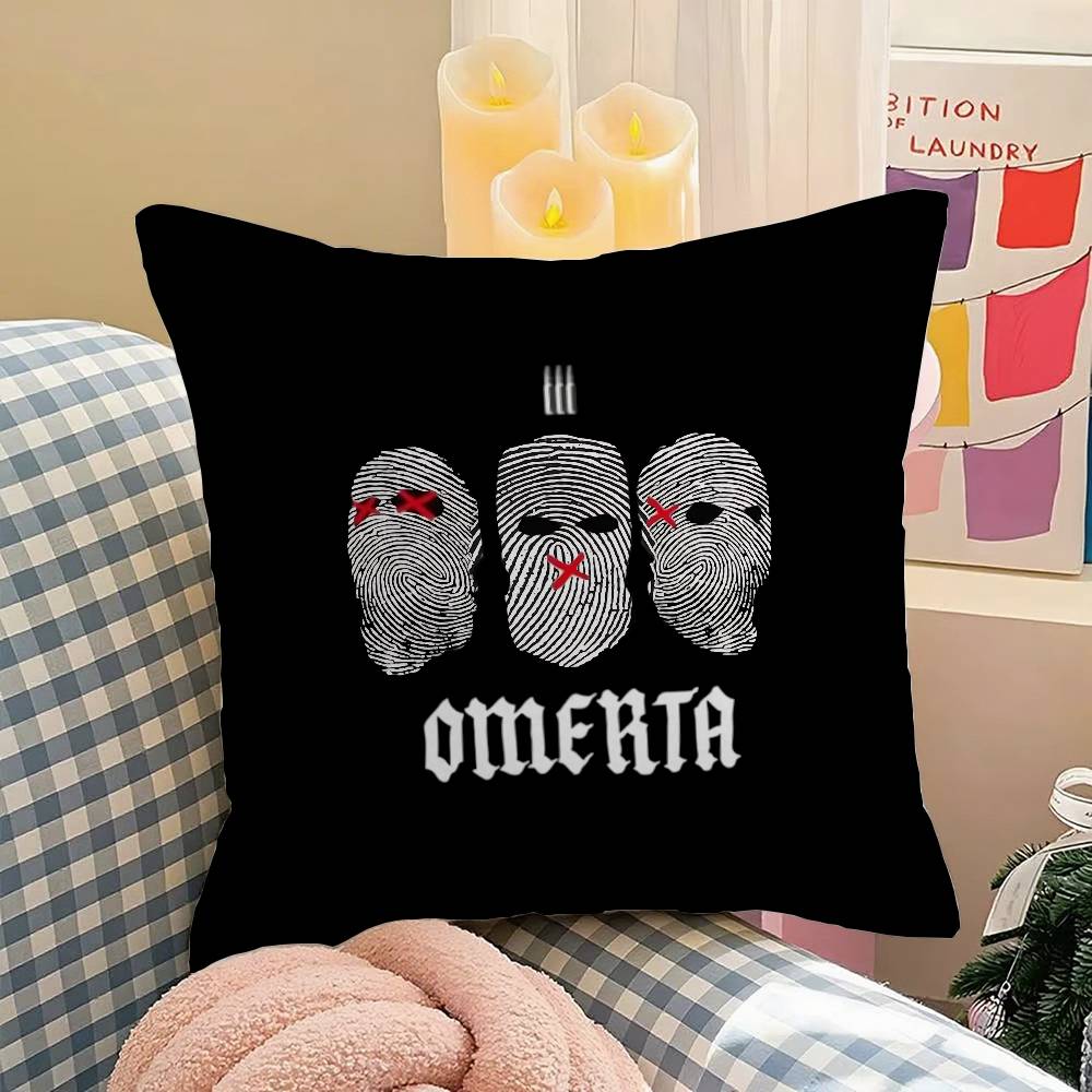 Omerta Maes Cool Pillow Case Cushion Cover Soft Cute Throw Pillow Case For Car Sofa Pillowcase Polyester With