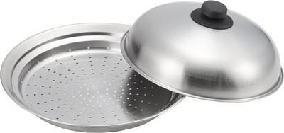 Steamer for Frying Pans, Fits 24-26cm Frying Pans, Steaming Plate, Made In Japan, Stainless Steel, Easy Steaming On Frying Pan, YJ2611