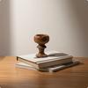 Marble Candlestick Marbled Stone Candle Holder Polished with Pedestal for Decorators,