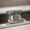 Hamilton Seria Khaki Navy Mișcare Mecanică Automată Ceas Sportiv Verde pentru Scufundări Bărbați Ceasuri Oțel H82375161