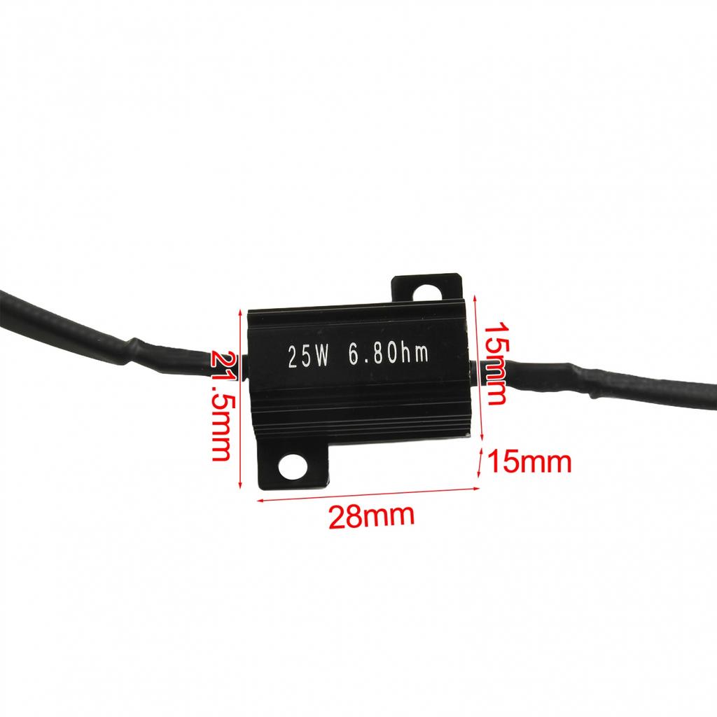 Premium Power Resistor for LED Indicator Fault Elimination 25W 6 8 Ohm