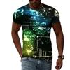 Summer Creative 3D Printed Short Sleeved T-shirt Fashionable Comfortable Soft Breathable Large Loose Mans T-shirt