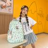 Dot Print Backpack Junior High School Student Lightweight Schoolbag Girl's Large Capacity Backpack