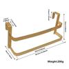 New 2 Tier Bathroom Towel Rack Multi-scene Space-Saving Towel Holder Rust-resistant No Drill Towel Rack Household