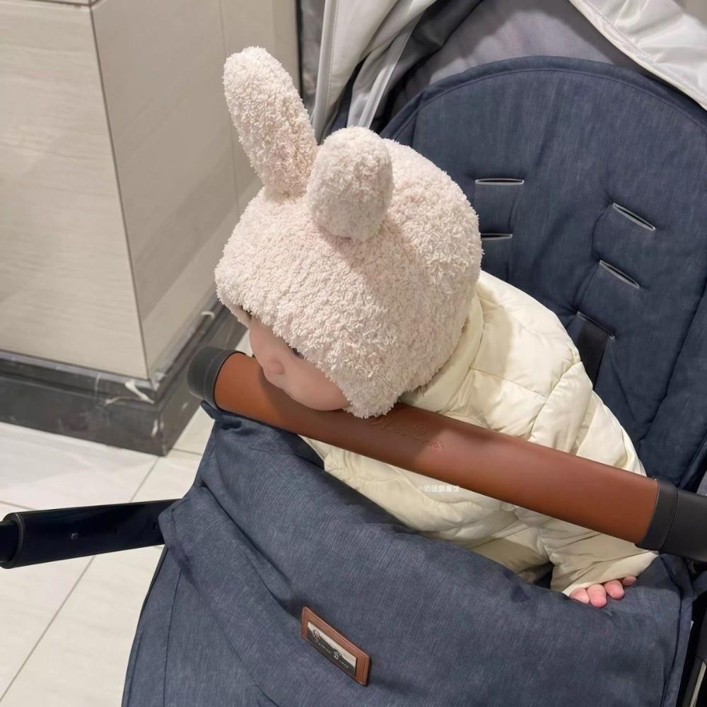 Autumn Winter Baby Earflap Hat Soft Fuzzy Newborn Fetal Cap Soft Bunny Ear Hat For Baby Girls