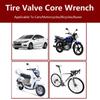 Portable Tire Valve Core Remover & Installer Tool for Car/Bike/Motorcycle Repair - Wrench Screwdriver