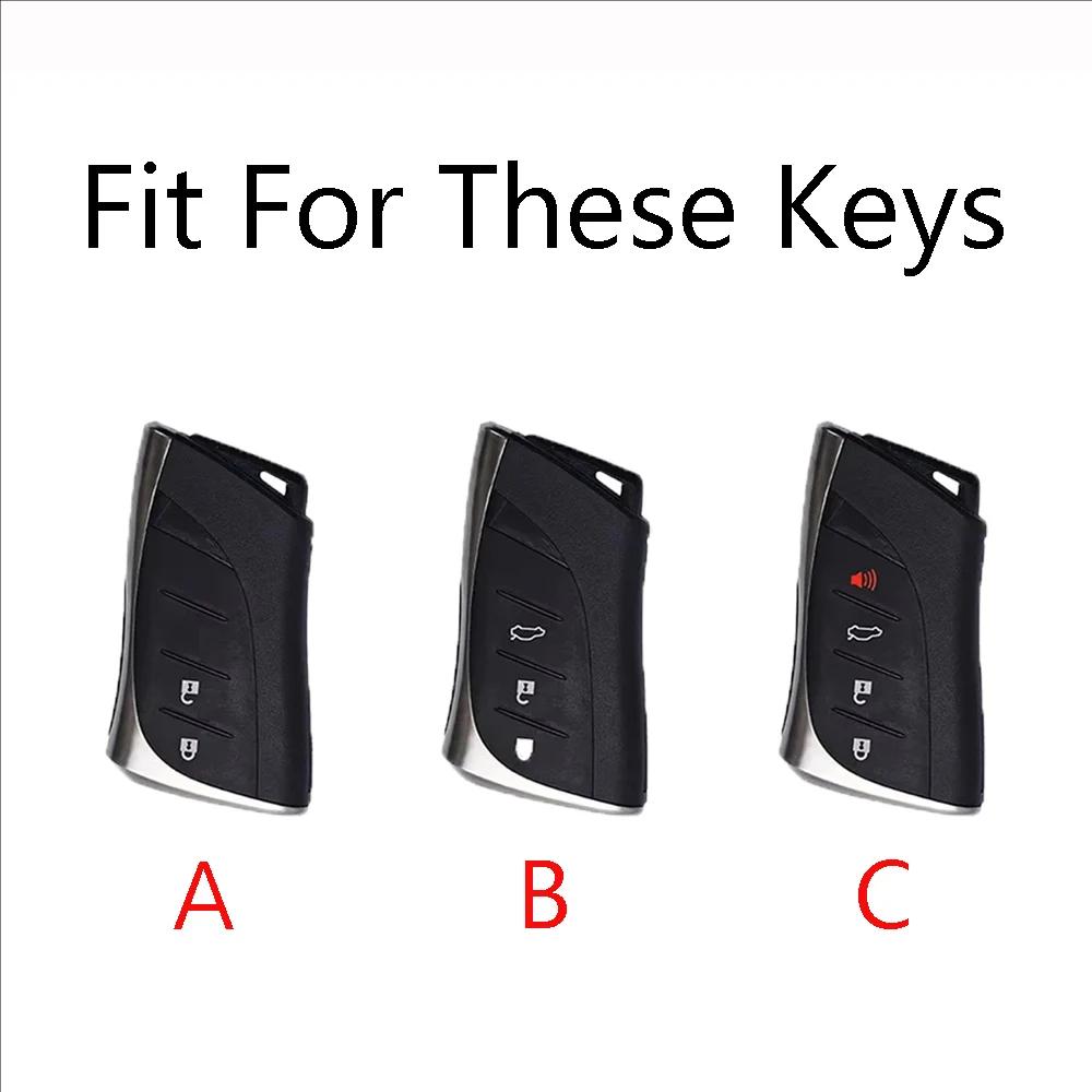 Abs Carbon Fiber Car Remote Key Case Cover Shell Fob For Lexus Nx Es Ux Us Rc Lx Gx Is Rx 200 250H 350H Ls 450H 260H 300H Ux200