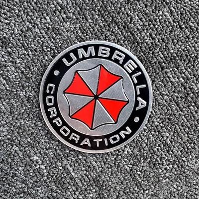 Авто Стайлинг 3D Алюминиевый Сплав Корпорация Зонтик Автомобильные Наклейки Декали Значок Украшения Значок Авто Аксессуары