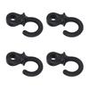 4Pcs Black Bow String Stabilizer Rubber Silencer Accessories Bowstring Shock Absorber  Bowstring