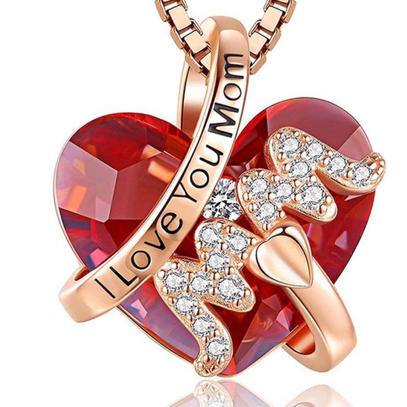 Luxury INS-Style Mother's Day Necklace Pendant - Commemorative Niche Accessory, Europe-America Trend