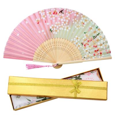 Floral Japanese Japanese Accessories [boshiho] Women's Fan, Bamboo, Rayon, Pattern, Stylish, Style, Elegant, Gorgeous,