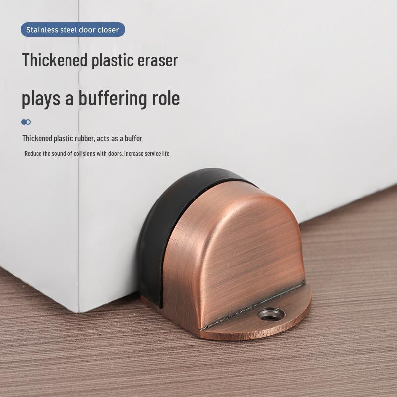 304 Stainless Steel Magnetic Turtle Top Door Stopper with Anti-Collision Rubber