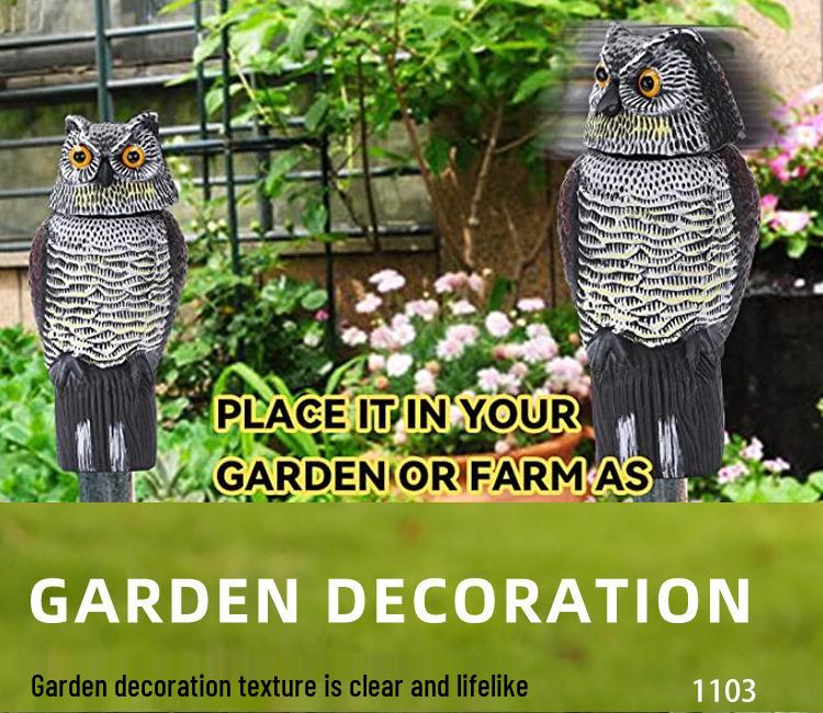 Creative Owl Garden Ornament: Animal Model for Yard Landscaping - Free Shipping