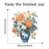 Creative Hand-Painted Vase Wall Sticker Self-Adhesive for Bedroom Living Room Entrance Study Wall Decoration