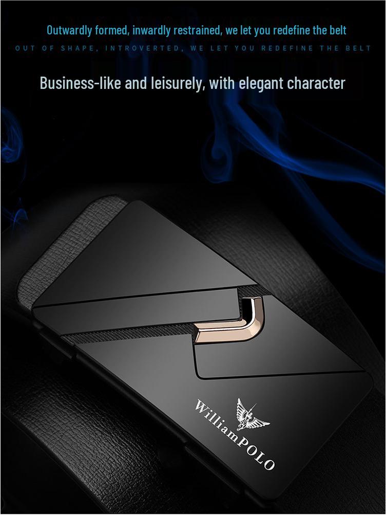 Kejsare Paul Herrars Mångsidiga Bälte i Nötskinn med Automatiskt Spänne