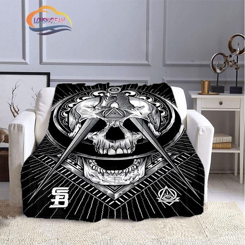 The Freemasons Blanket Freemasonry Series Flannel Cashmere Blanket Masonic Fluffy Blanket All Seeing Eye Printing Pattern Blanke