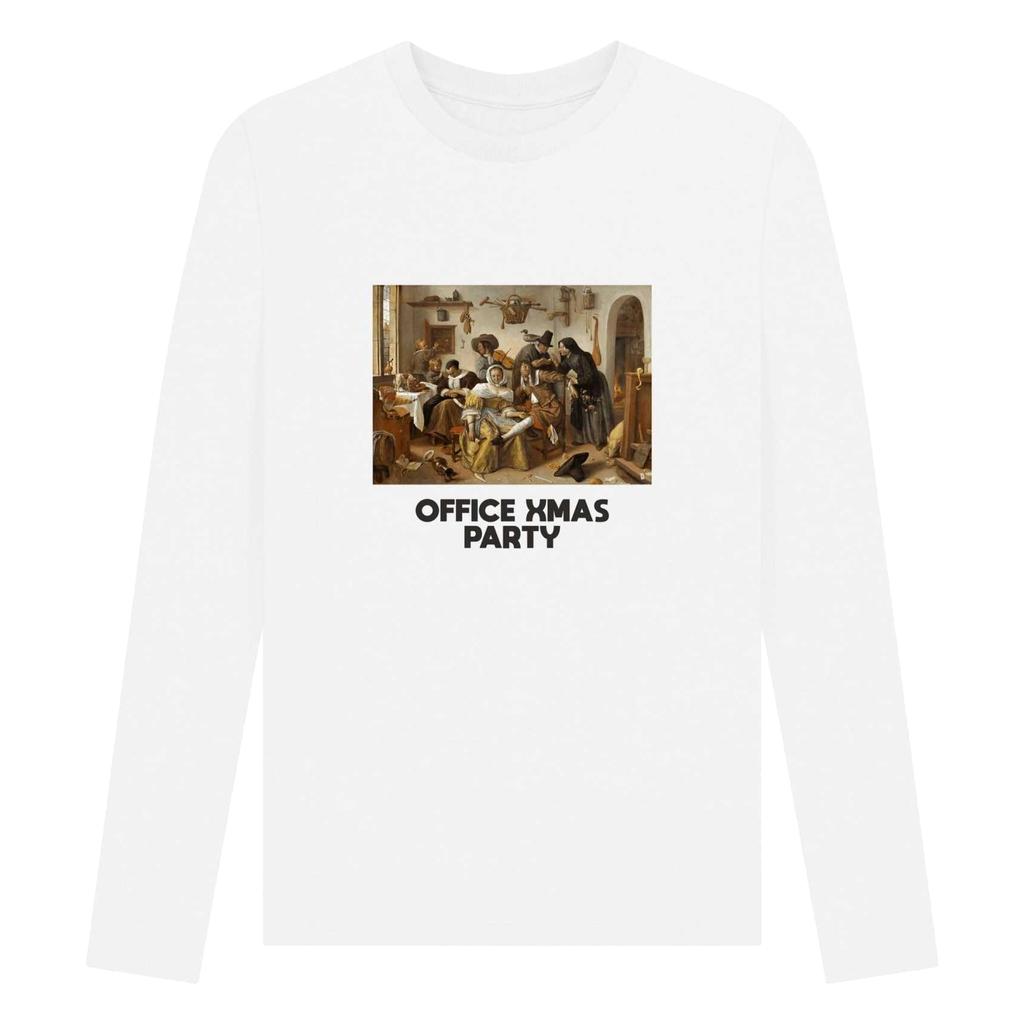 Apoh Unisex Adult Office Xmas Party Long-Sleeved T-Shirt
