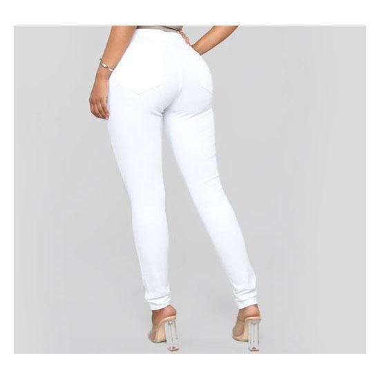 

Женские облегающие винтажные джинсы Bootcut, зимние, облегающие, с высокой талией, джинсовые брюки-карандаш, большие размеры L белый